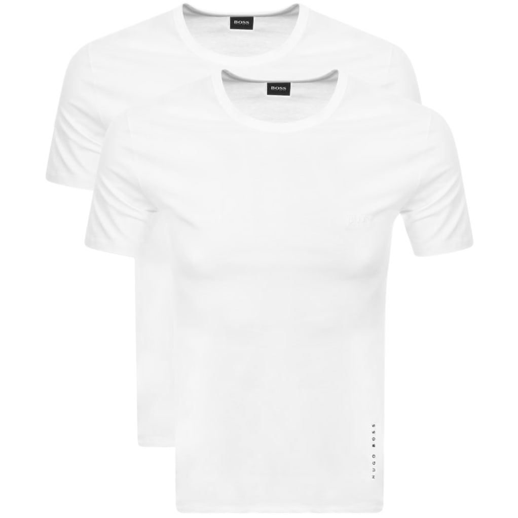 Alternative Image for ProductBOSS 2 Pack Crew Neck T Shirts White1